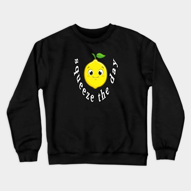 Squeeze the Day - Lemon Crewneck Sweatshirt by Jambo Designs